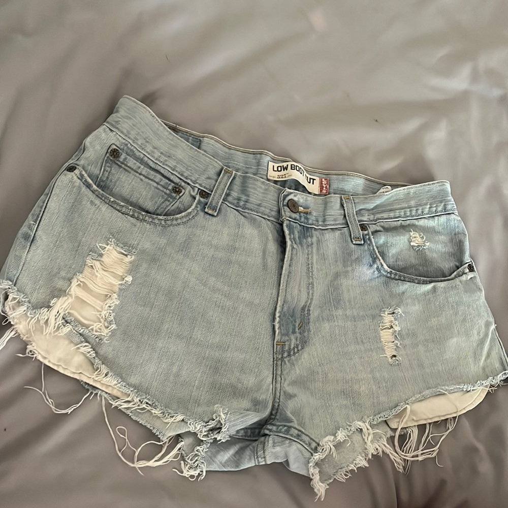 Lightly used Levi shorts, low boot cut